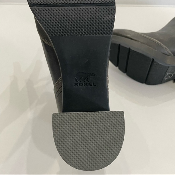 NEW! Sorel Blake Quarry Chunky Heeled Waterproof  Distressed Boots Size 10 - Picture 10 of 13